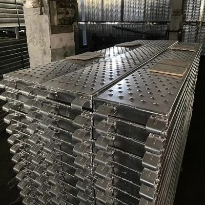 Galvanzied Scaffold Stage Boards Secure Steel Planks With Hooks Scaffolding Deck Platform