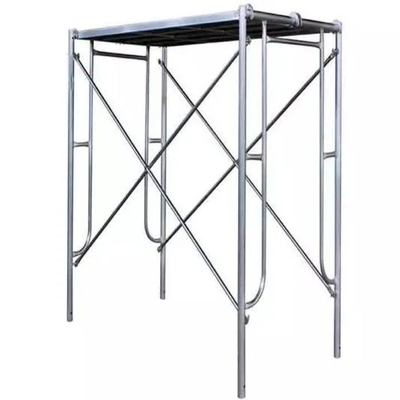 Q355 Steel Frame System Scaffolding 5'W x 6' 4"H Walk-Thru Style Yellow Powder Coated