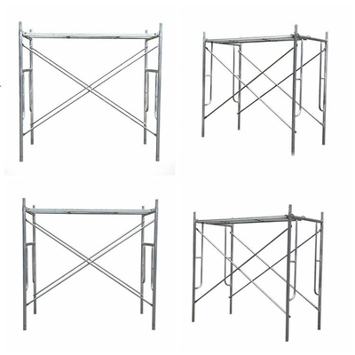 Q355 Steel Frame System Scaffolding 5'W x 6' 4"H Walk-Thru Style Yellow Powder Coated