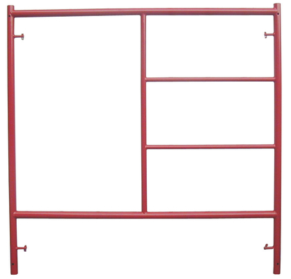 Exterior Mason 5ft H x 4ft L Red Powder Coated Q235 Steel Frame Scaffolding